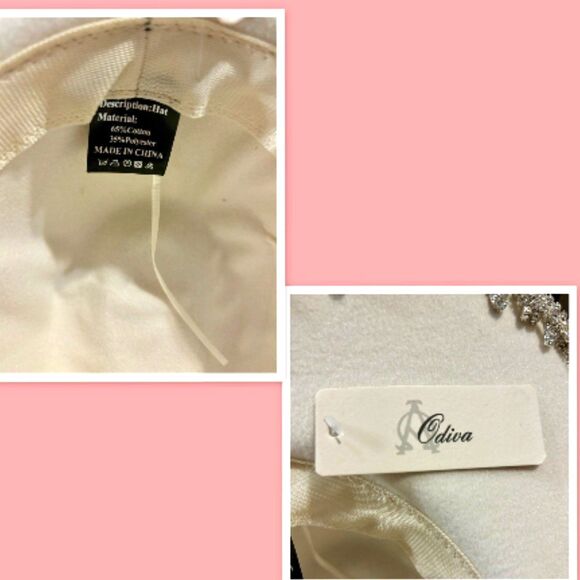 Odiva Cowgirl Hat Rhinestones & Rhinestone Fringe - Picture 3 of 3